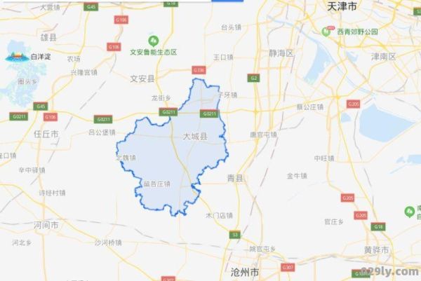 廊坊大城县地图（廊坊大城县地图全图）