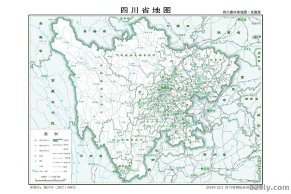 四川省交通地图的简单介绍