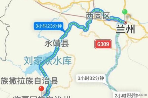 刘家峡地图（刘家峡位置图）