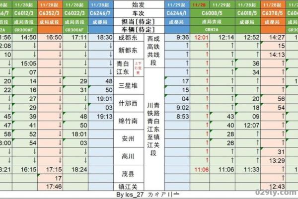 铁路车次查询（川青铁路车次查询）