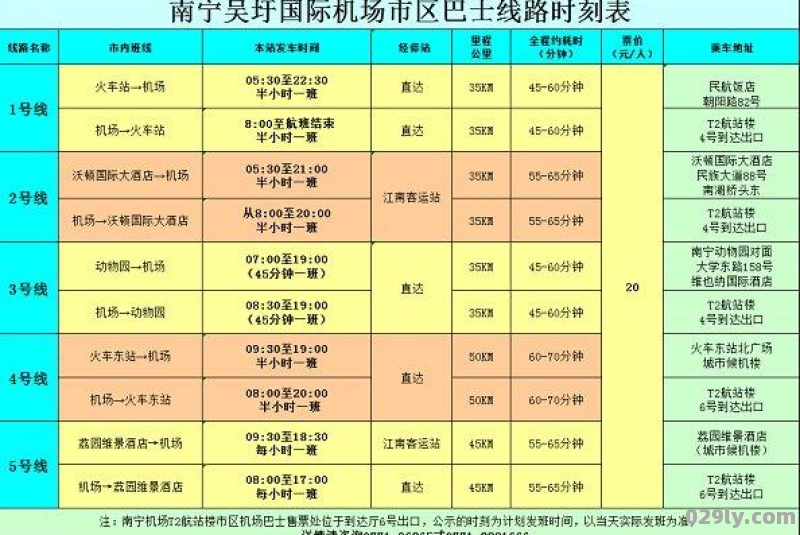 南宁机场大巴时刻表2023火车东站去机场最晚一班是几点