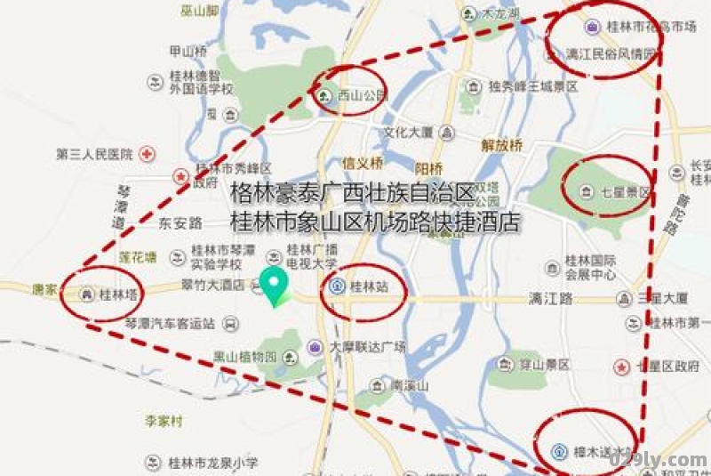 桂林市区酒店（桂林市区酒店分布图）