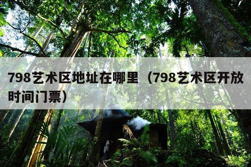 798艺术区地址在哪里（798艺术区开放时间门票）