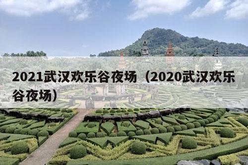 2021武汉欢乐谷夜场（2020武汉欢乐谷夜场）