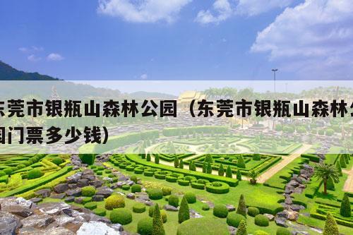 东莞市银瓶山森林公园（东莞市银瓶山森林公园门票多少钱）