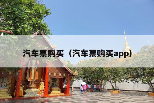 汽车票购买（汽车票购买app）