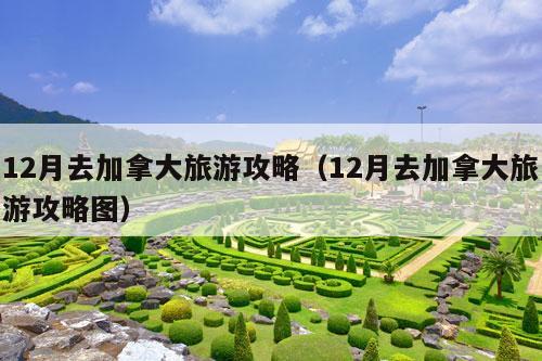 12月去加拿大旅游攻略（12月去加拿大旅游攻略图）