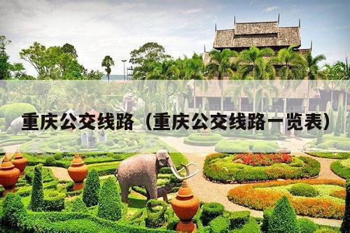 重庆公交线路（重庆公交线路一览表）