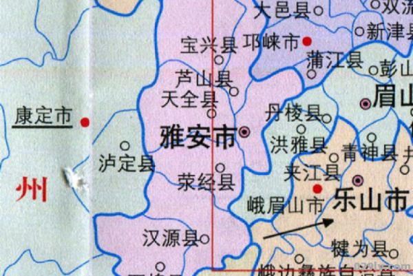 四川雅安地图（四川雅安地图高清）