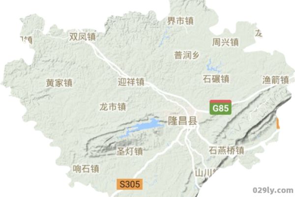 隆昌地图（隆昌地图板块）