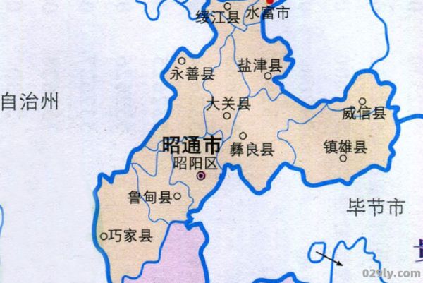 昭通市地图（昭通地图高清版）