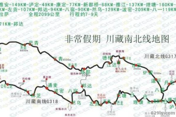 国道317（国道317川藏线起点和终点）