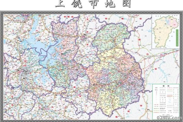 江西上饶地图（上饶地图各个县城全图）