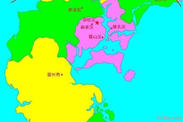 雷州半岛地图（广东省雷州半岛地图）