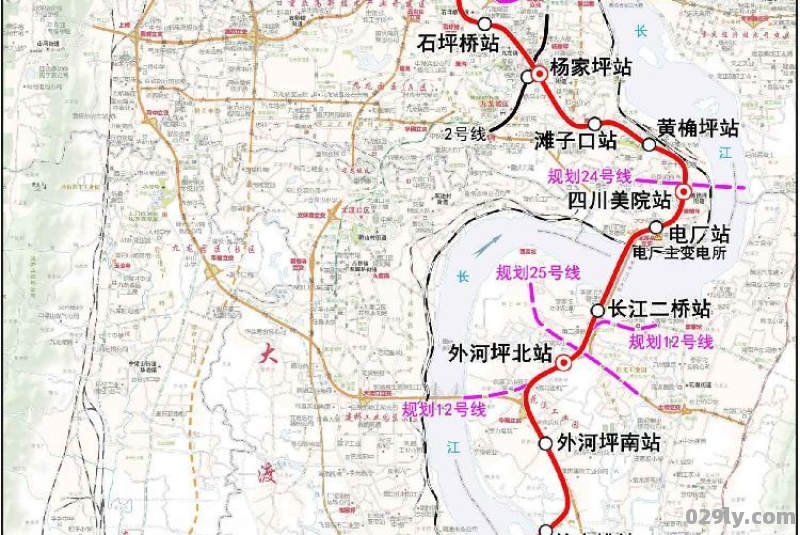 重庆地铁18号线全线站点重庆18号线线路图