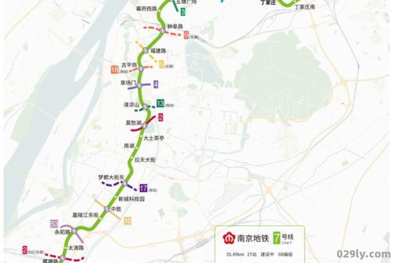 南京7号线地铁站线路站点