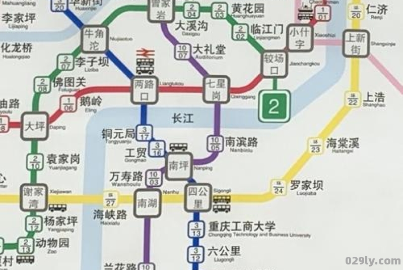 重庆轻轨路线图