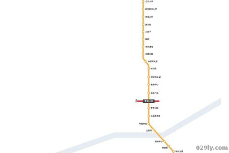 沈阳地铁二号线线路图及站点