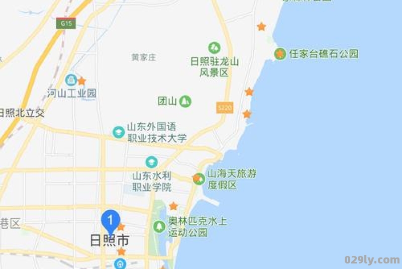 日照旅游景点（日照旅游景点分布地图）