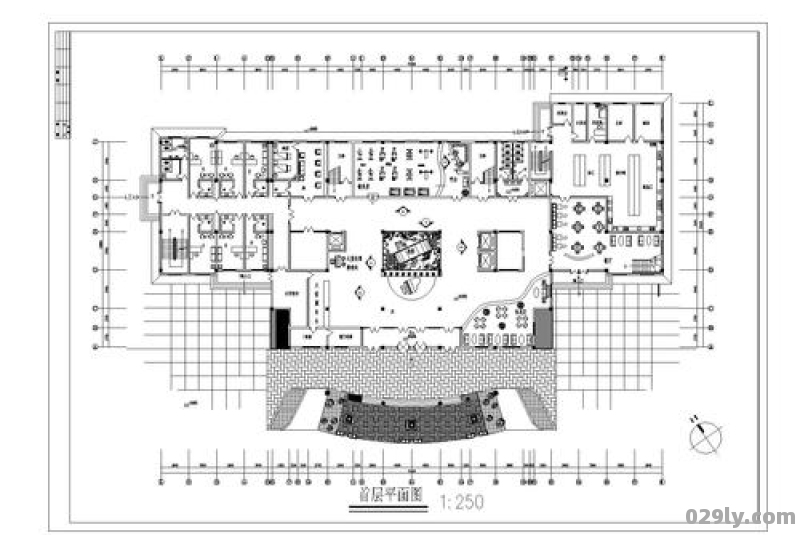 酒店大厅平面图（酒店大厅平面图布局）