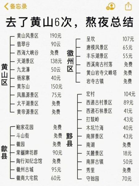 去黄山旅游团报名多少钱 黄山旅行团报名多少钱啊?