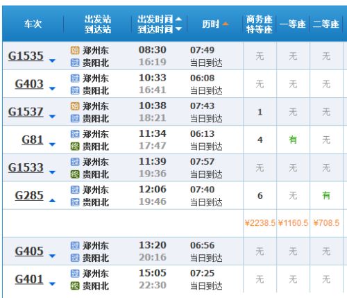 宿州到贵州旅游团多少钱 宿州到贵州高铁多少钱