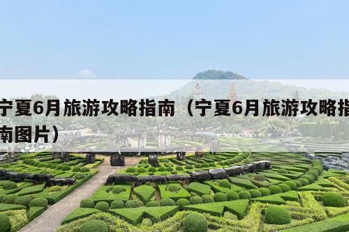 宁夏6月旅游攻略指南（宁夏6月旅游攻略指南图片）