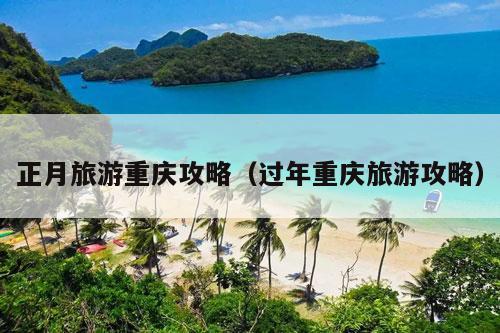 正月旅游重庆攻略（过年重庆旅游攻略）