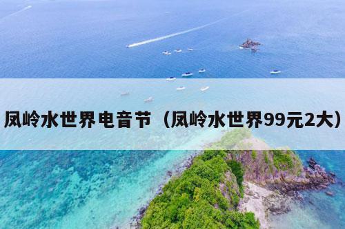 凤岭水世界电音节（凤岭水世界99元2大）