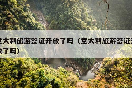 意大利旅游签证开放了吗（意大利旅游签证开放了吗）