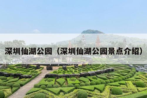 深圳仙湖公园（深圳仙湖公园景点介绍）