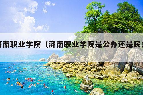 济南职业学院（济南职业学院是公办还是民办）