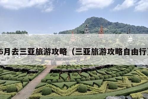 6月去三亚旅游攻略（三亚旅游攻略自由行）