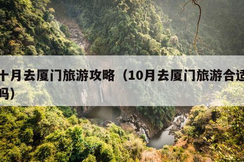 十月去厦门旅游攻略（10月去厦门旅游合适吗）