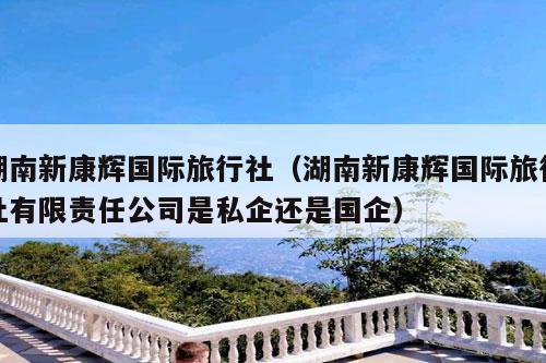 湖南新康辉国际旅行社（湖南新康辉国际旅行社有限责任公司是私企还是国企）