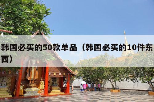 韩国必买的50款单品（韩国必买的10件东西）