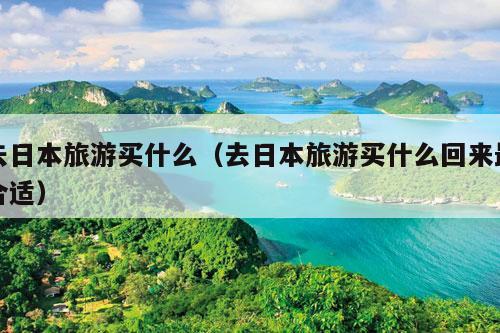 去日本旅游买什么（去日本旅游买什么回来最合适）